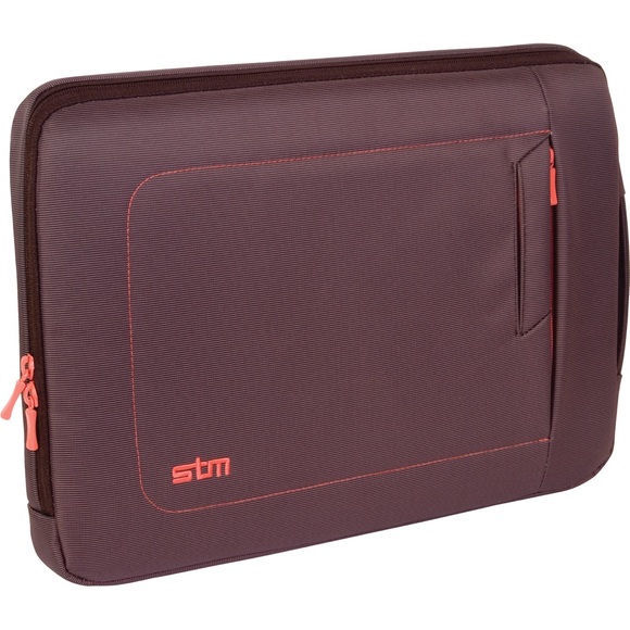 STM I pad case bag for 13" Screens (Small, Chocolate/Orange) - Picture 2 of 9